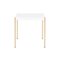 Homezia 24" Gold And White Manufactured Wood Square End Table 10 Homezia 24" Gold And White Manufactured Wood Square End Table -Olsberg shop d76f51b069404a4f920258038df80513