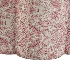 Homezia 25" Paisley Red 100% Linen Specialty Ottoman 12 Homezia 25" Paisley Red 100% Linen Specialty Ottoman -Olsberg shop d787a6d4dd2846448aa94f3ee3e4fca5
