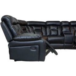 Manual Reclining Sofa Faux Leather Sofa Set Black 13 Manual Reclining Sofa Faux Leather Sofa Set Black -Olsberg shop d9f29705046b49ecb466ec0a26daf0f8