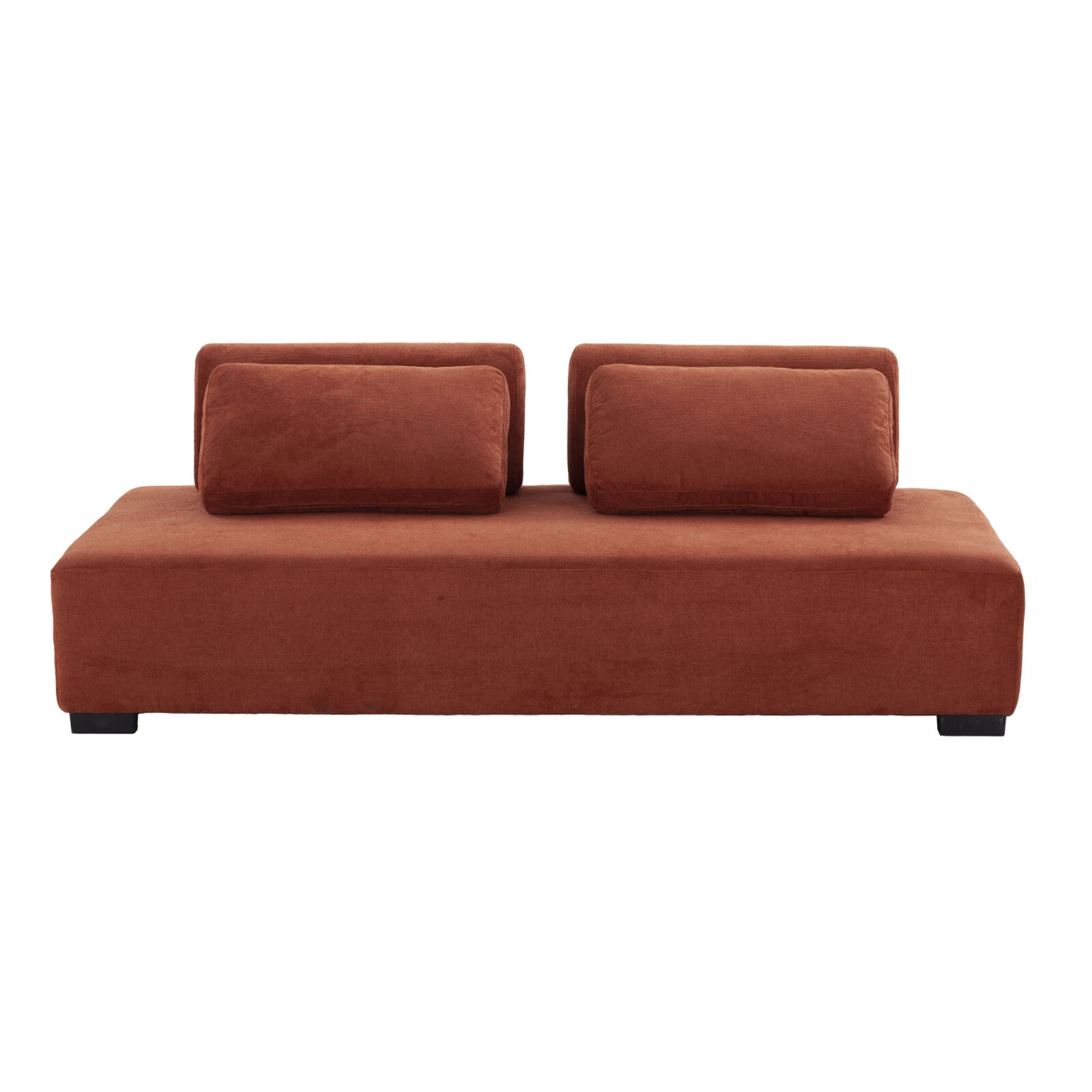 One-Piece Morden Sofa Counch 3-Seater Minimalist Sofa For Living Room Lounge Home Office Orange 3 One-Piece Morden Sofa Counch 3-Seater Minimalist Sofa For Living Room Lounge Home Office Orange