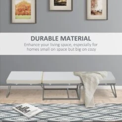 2 In 1 Sofa Bed, Convertible Guest Sleeper Bed With Thick Padded Sponge And Storage Box For Bedroom Living Room, Grey 13 2 In 1 Sofa Bed, Convertible Guest Sleeper Bed With Thick Padded Sponge And Storage Box For Bedroom Living Room, Grey -Olsberg shop dac3555c247749b79a39578405f14cb0