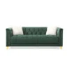 Russell Tufted Upholstery Sofa Finished In Velvet Fabric In Green 2 Russell Tufted Upholstery Sofa Finished In Velvet Fabric In Green -Olsberg shop db7feeccdf8b45c096b19d34b2d0f924