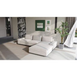 Upholstered Velvet Corner Sofa With Metal Base 14 Upholstered Velvet Corner Sofa With Metal Base -Olsberg shop dc414ed3501844f082642a39c5f580e1