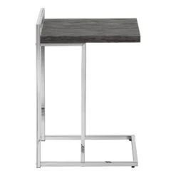 Monarch Specialties I 3637 Accent Table, C-shaped, End, Side, Snack, Living Room, Bedroom, Metal, Laminate, Grey, Chrome, Contemporary, Modern 13 Monarch Specialties I 3637 Accent Table, C-shaped, End, Side, Snack, Living Room, Bedroom, Metal, Laminate, Grey, Chrome, Contemporary, Modern -Olsberg shop dca3144571b140a8bfbab129575e7b84