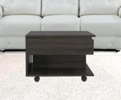 Homezia 22" Carbon Espresso Manufactured Wood Rectangular Coffee Table With Drawer 11 Homezia 22" Carbon Espresso Manufactured Wood Rectangular Coffee Table With Drawer -Olsberg shop dd04787f8de5495d9bcb118bc8110dad