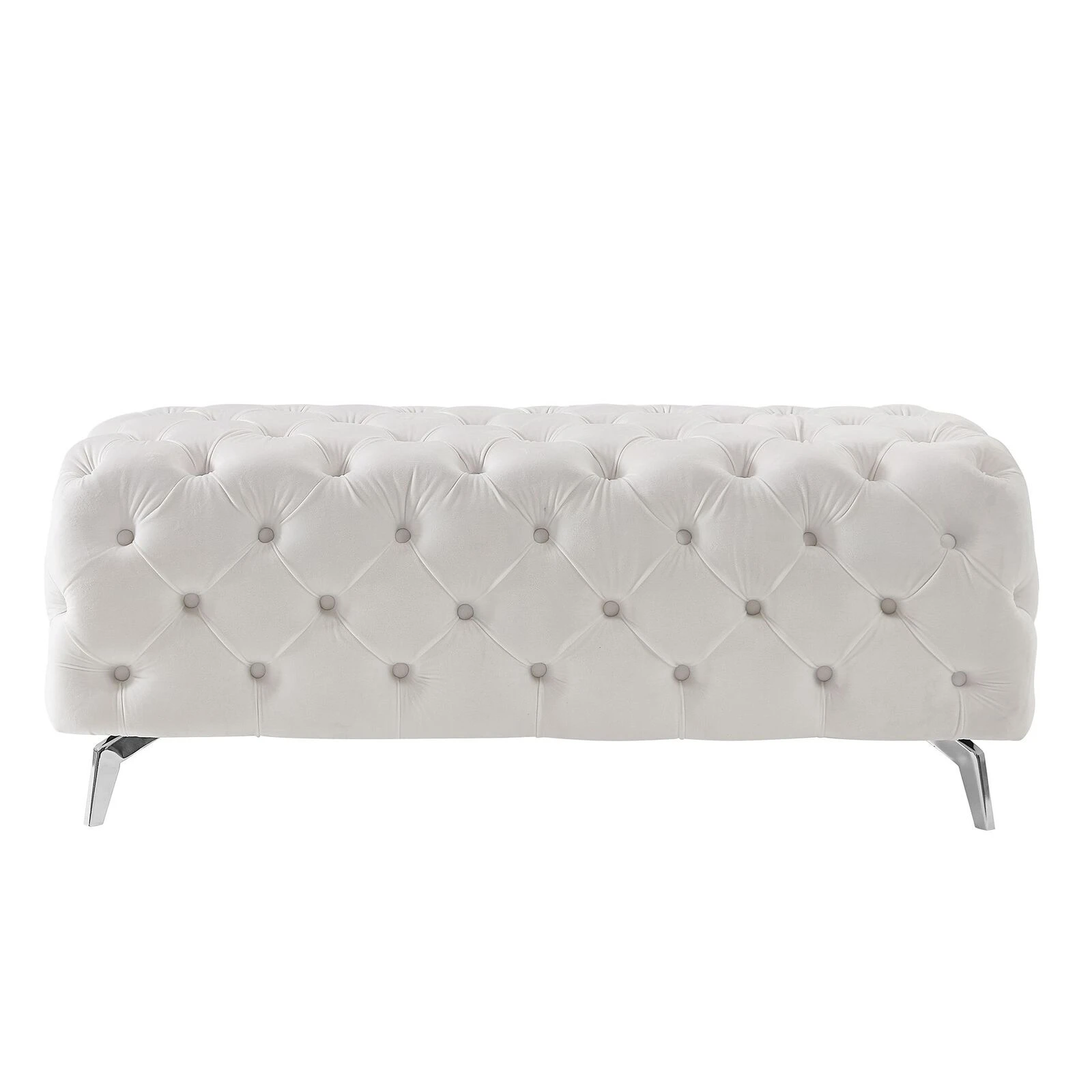 Upholstered Velvet Footrest Stool Accent Bench For Entryway, Living Room And Bedroom 3 Upholstered Velvet Footrest Stool Accent Bench For Entryway, Living Room And Bedroom