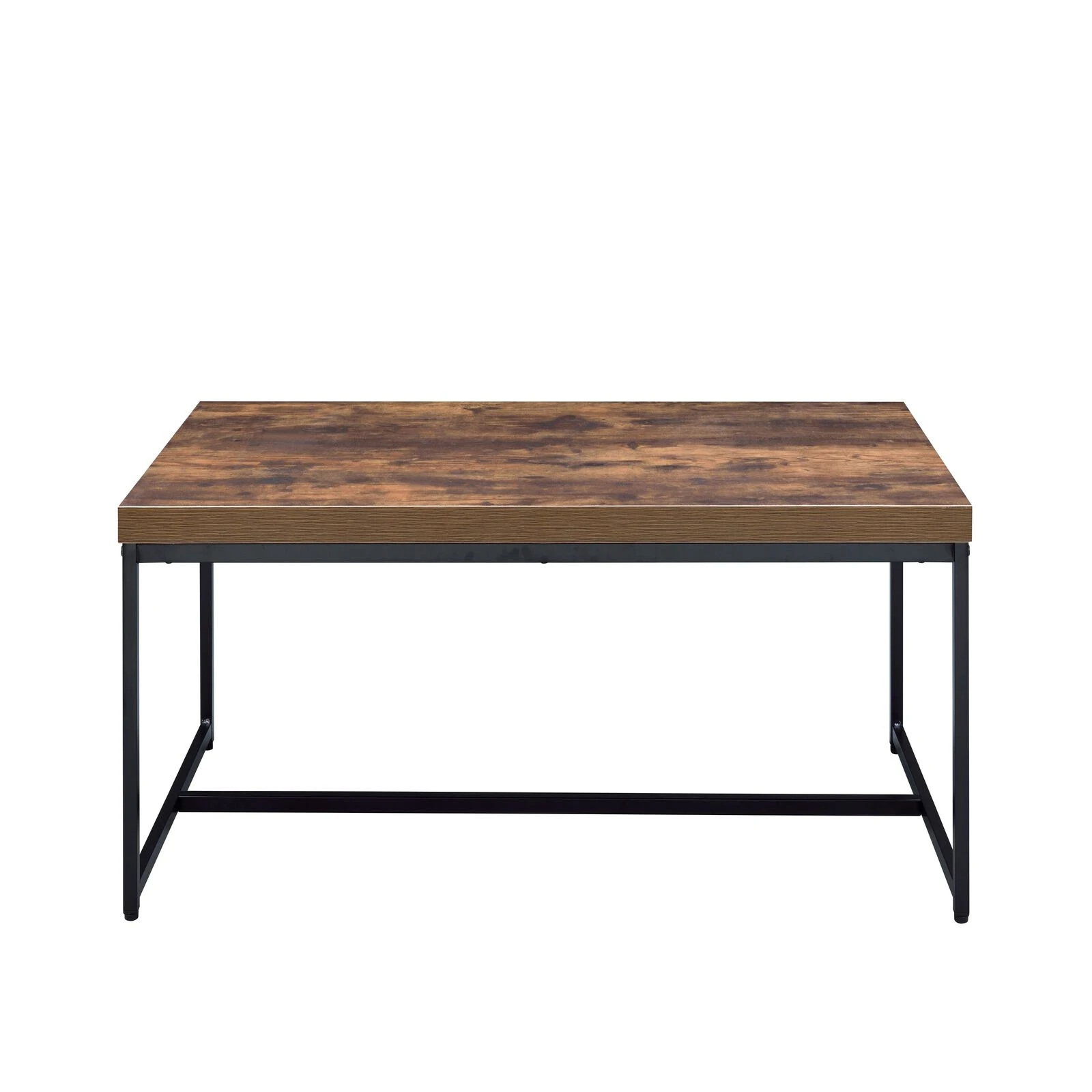 Weathered Oak Metal Framed Coffee Table 3 Weathered Oak Metal Framed Coffee Table