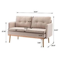 Velvet Accent Sofa With Stainless Feet - Stylish And Comfortable Home Furniture 10 Velvet Accent Sofa With Stainless Feet - Stylish And Comfortable Home Furniture -Olsberg shop e6d69f5959a94970b4ea5ecac26de399