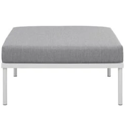 Harmony Outdoor Patio Aluminum Ottoman-Benzara -Olsberg shop e9f0ce37f9bf42abb1f2095e1d933b8a