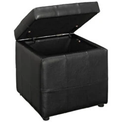 Volt Storage Upholstered Vinyl Ottoman 9 Volt Storage Upholstered Vinyl Ottoman -Olsberg shop edf8288157cd4bf8b7caccbe753adc09
