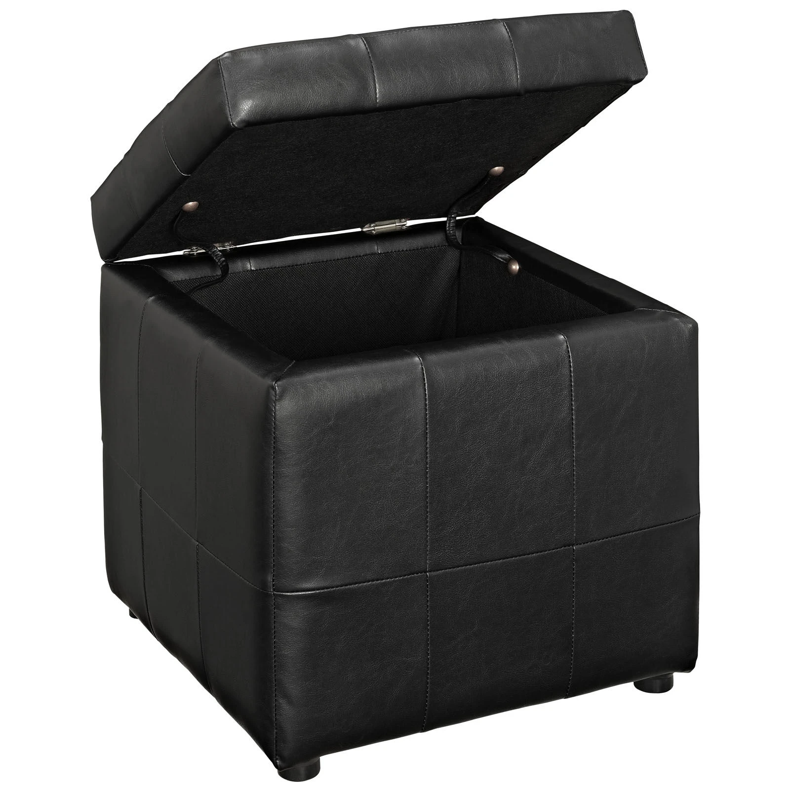 Volt Storage Upholstered Vinyl Ottoman 6 Volt Storage Upholstered Vinyl Ottoman - Image 4