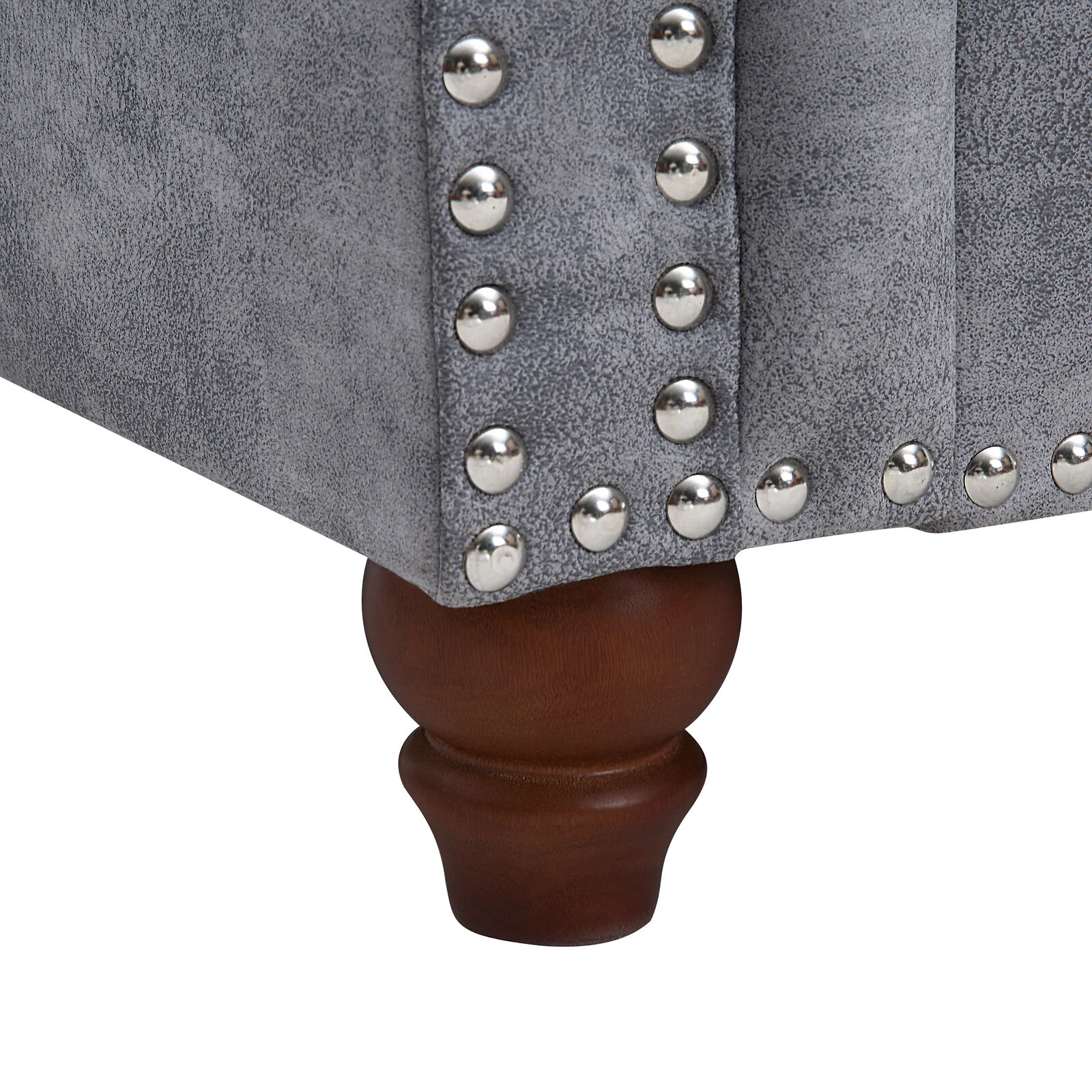 Classic Traditional Living Room Upholstered Sofa With High-tech Fabric Surface/ Chesterfield Tufted Fabric Sofa Couch, Large-Grey 8 Classic Traditional Living Room Upholstered Sofa With High-tech Fabric Surface/ Chesterfield Tufted Fabric Sofa Couch, Large-Grey - Image 6