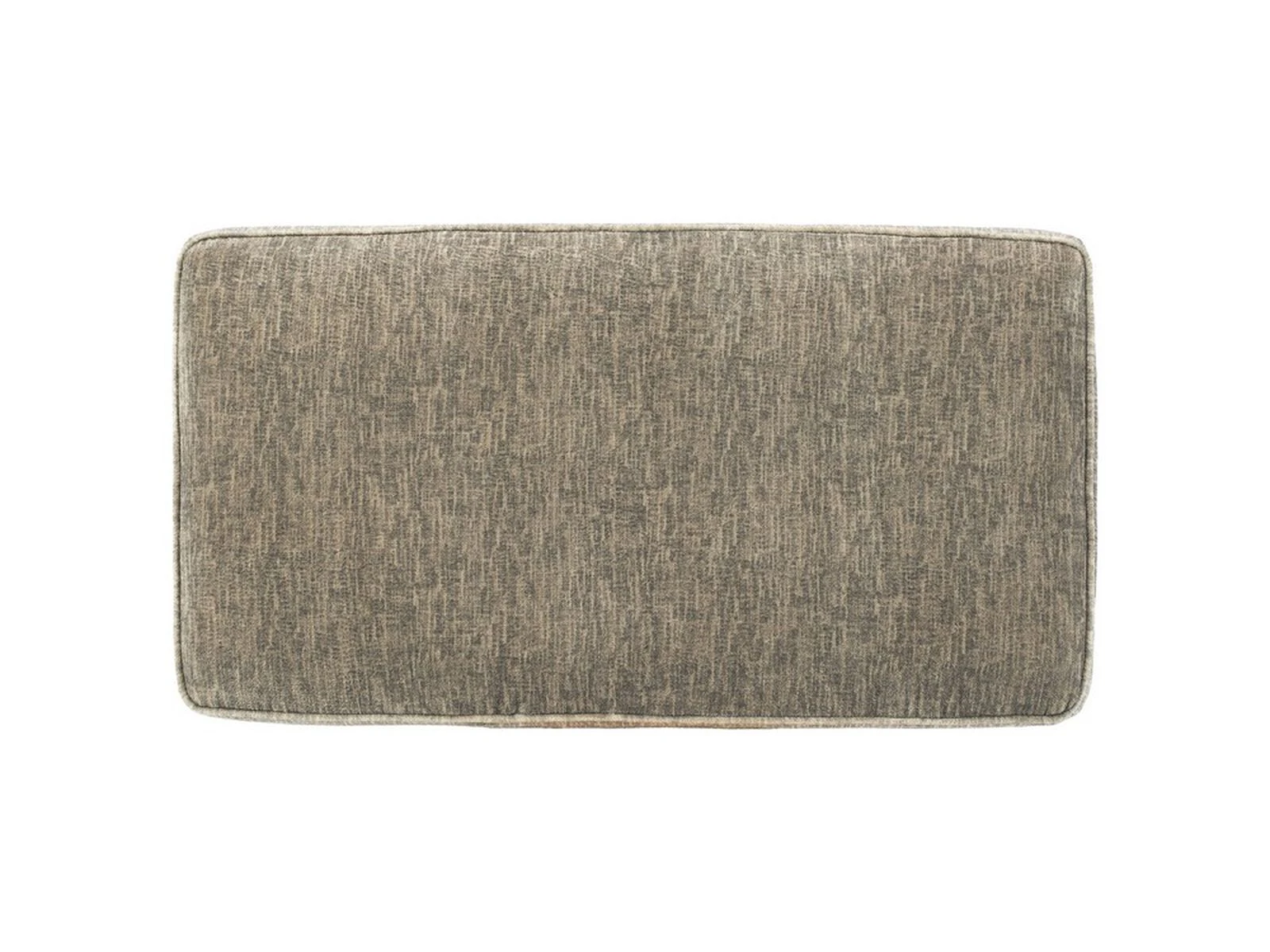 Textured Fabric Upholstered Ottoman With Welt Trim Details, Brown-Benzara 6 Textured Fabric Upholstered Ottoman With Welt Trim Details, Brown-Benzara - Image 4