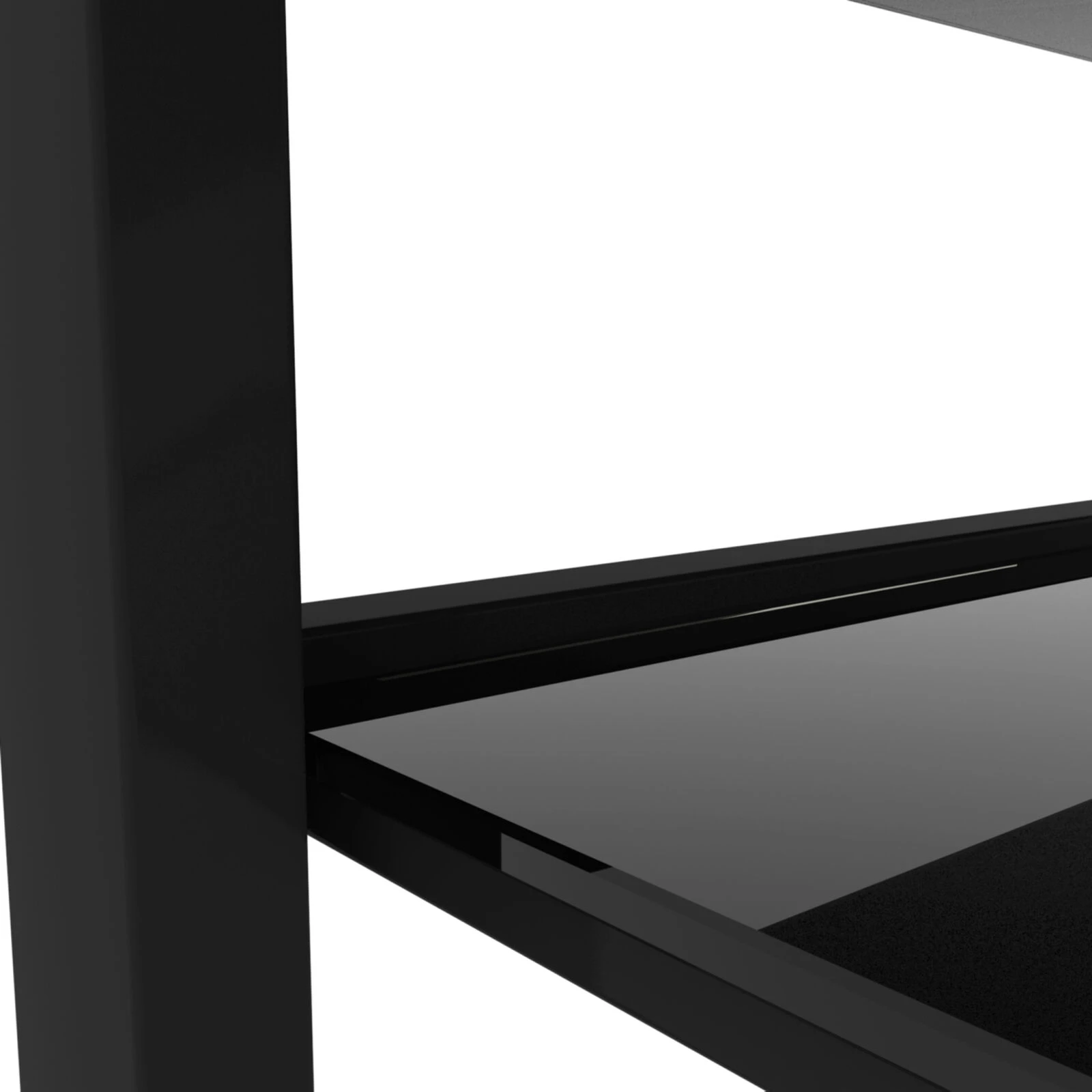 Black Glass Coffee Table, Modern And Simple, Black Living Room Coffee Table, Side Table 10 Black Glass Coffee Table, Modern And Simple, Black Living Room Coffee Table, Side Table - Image 8