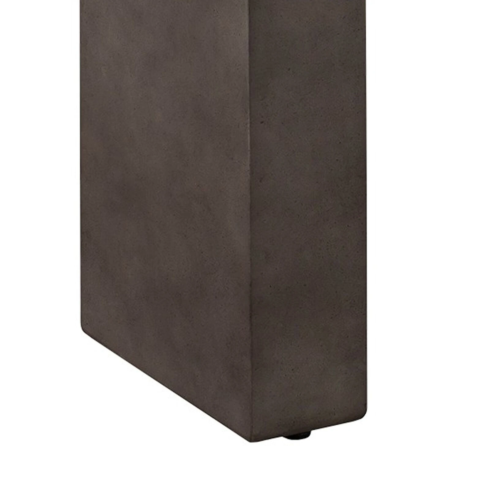 Joni 52 Inch Modern Wood Console Table, Rectangular, Concrete Base, Gray-Benzara 5 Joni 52 Inch Modern Wood Console Table, Rectangular, Concrete Base, Gray-Benzara - Image 3