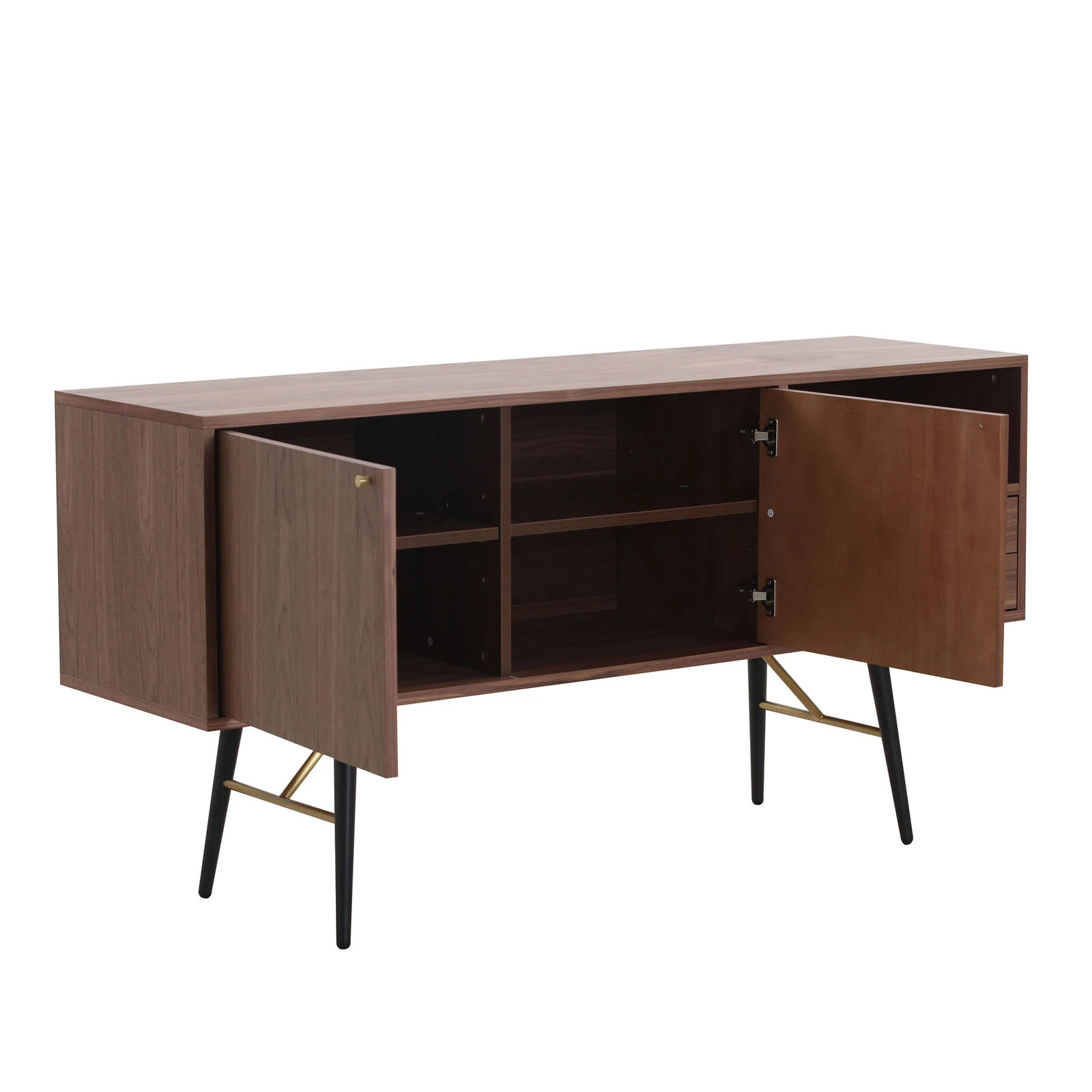 Modern Sideboard Buffet Cabinet With 2 Door And 2 Drawers Anti-Topple Design Large Countertop Stylish Storage Solution 6 Modern Sideboard Buffet Cabinet With 2 Door And 2 Drawers Anti-Topple Design Large Countertop Stylish Storage Solution - Image 4
