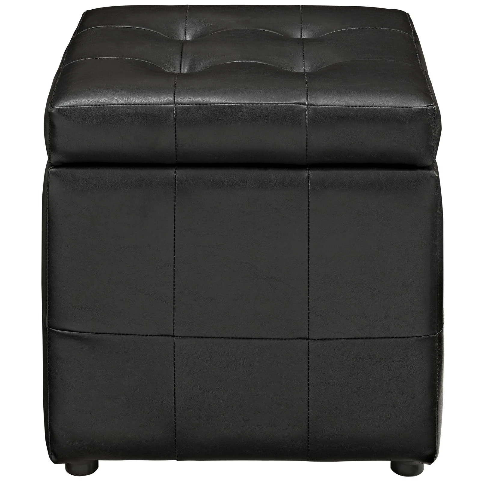 Volt Storage Upholstered Vinyl Ottoman 5 Volt Storage Upholstered Vinyl Ottoman - Image 3